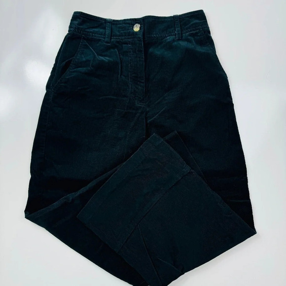 Forever 21 Black Corduroy‎ Wide Leg Pants Size Small - Picture 2 of 13